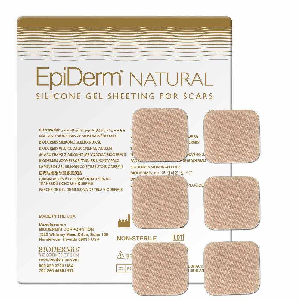 Narbenpflaster  3x3cm (1x6St.) Epiderm Natural | BIODERMIS - Biodermis