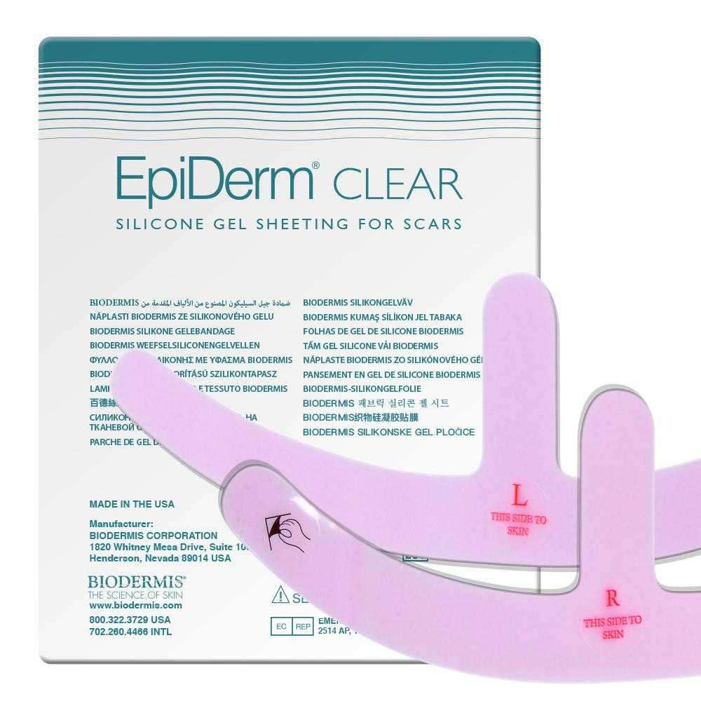 Narbenpflaster Mastopexie (1x2 St.) Transparent Epiderm Clear | BIODERMIS | PZN 06708527 - Biodermis